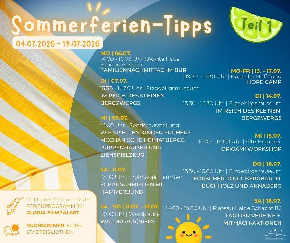 Sommerferien Tipps