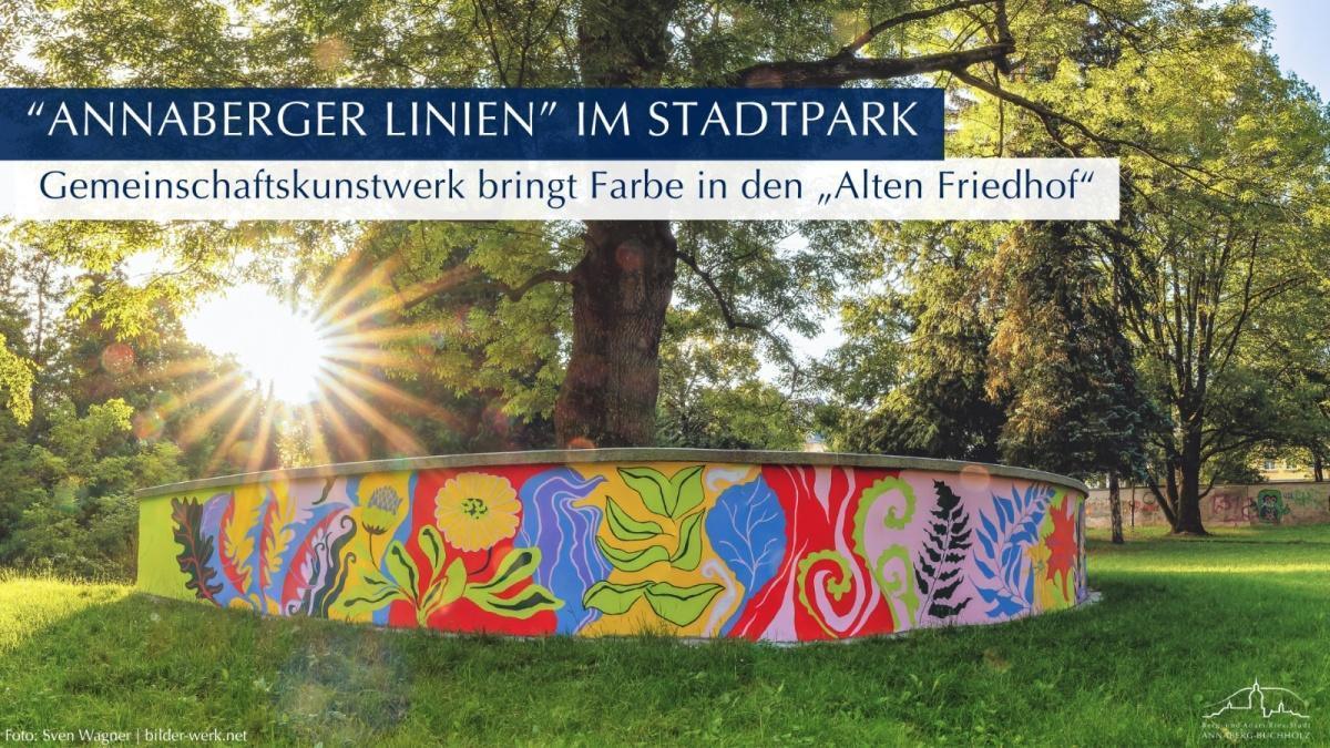 Gemeinschaftskunstwerk im Stadtpark Alter Friedhof