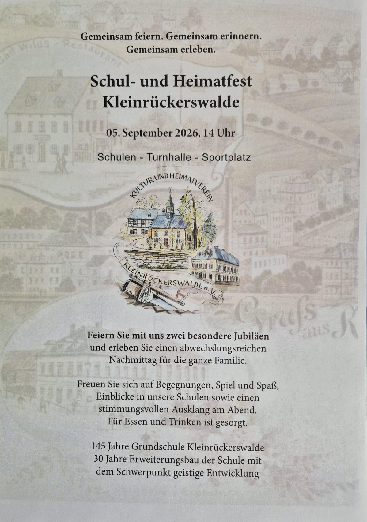 Schul- und Heimatfest Kleinrückerswalde