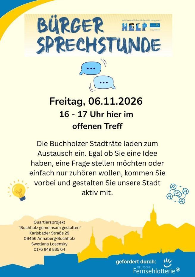 Bürgersprechstunde bei HELP