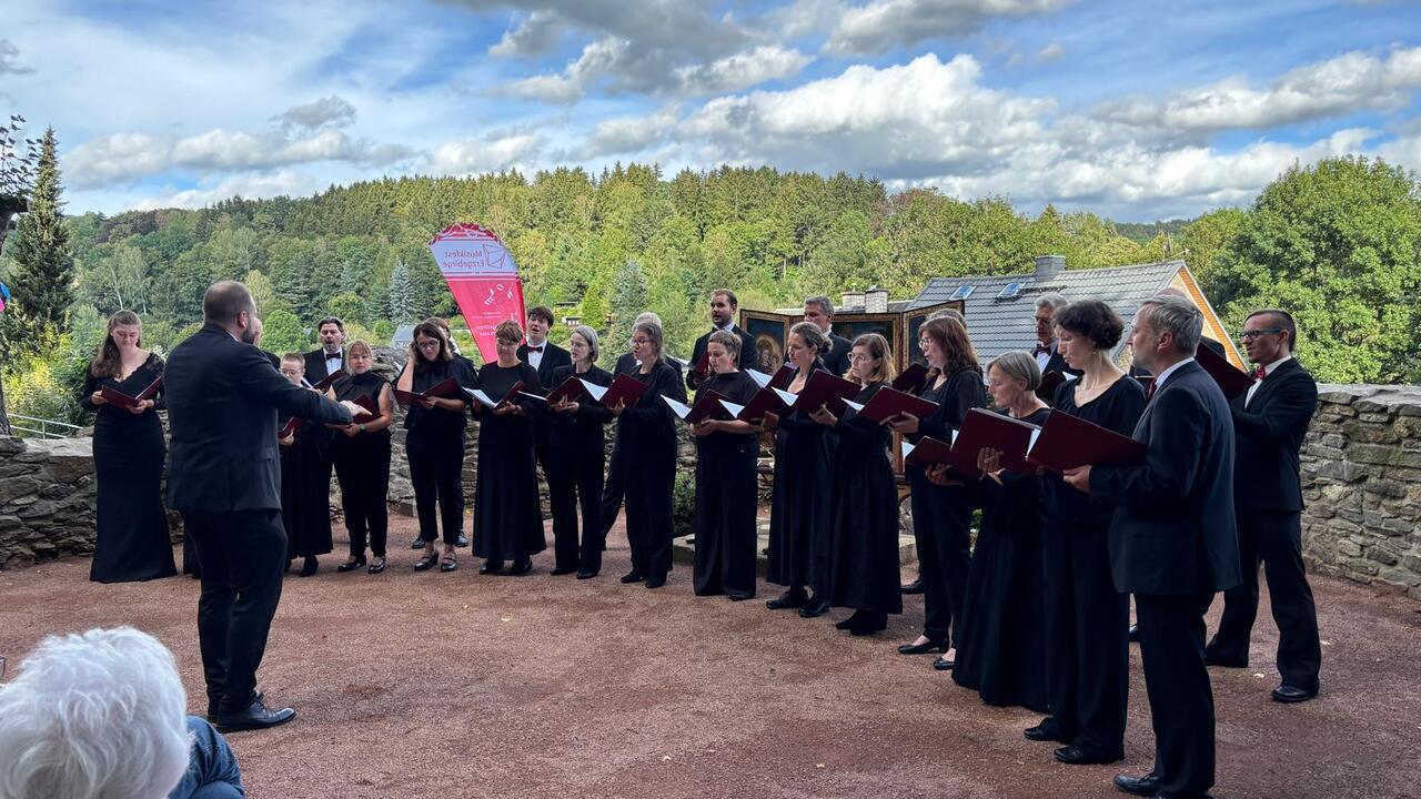 Musikfest Erzgebirge Auftakt - Spielort 1 in Buchholz Gottesackerkapelle 4.9.