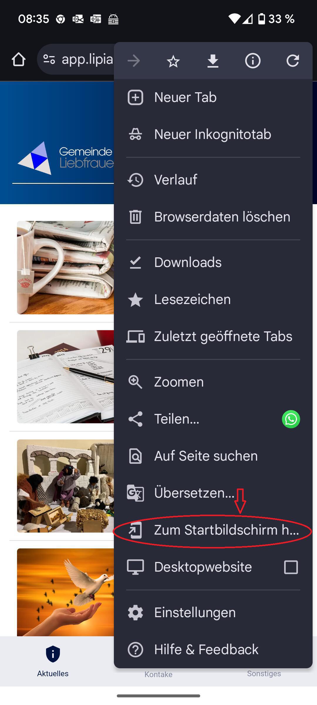 LiPiApp 2.0 Installation auf ANDROID-Gerät