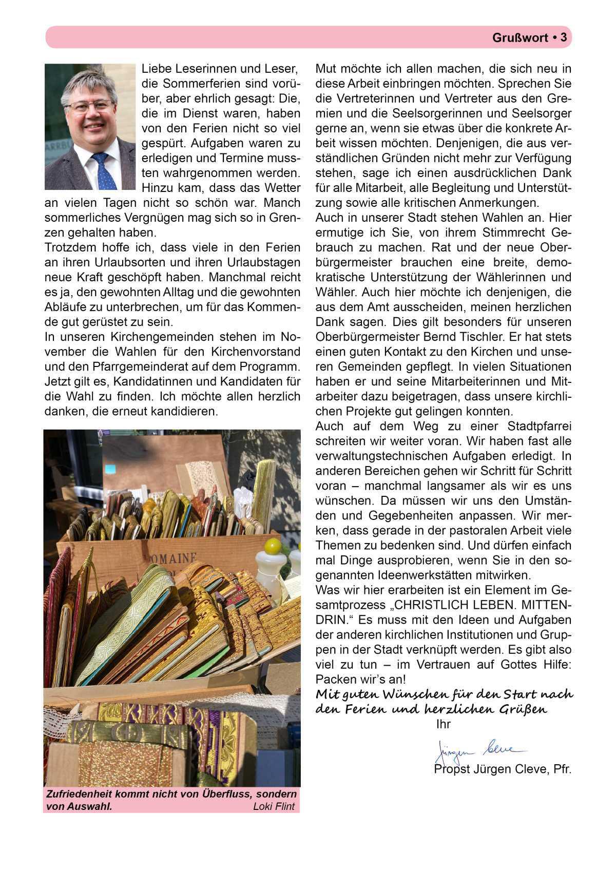 Pfarrbrief Sommer/Erntedank 2025