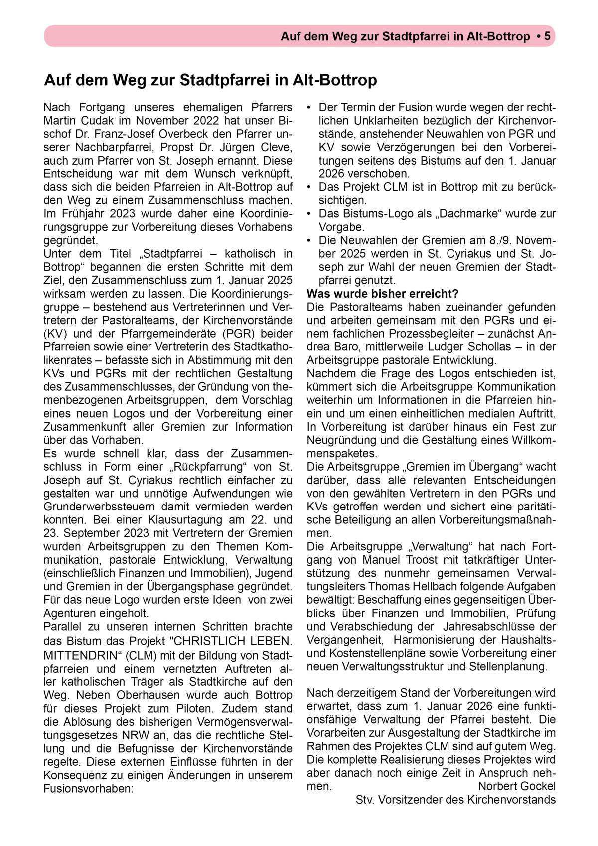 Pfarrbrief Sommer/Erntedank 2025