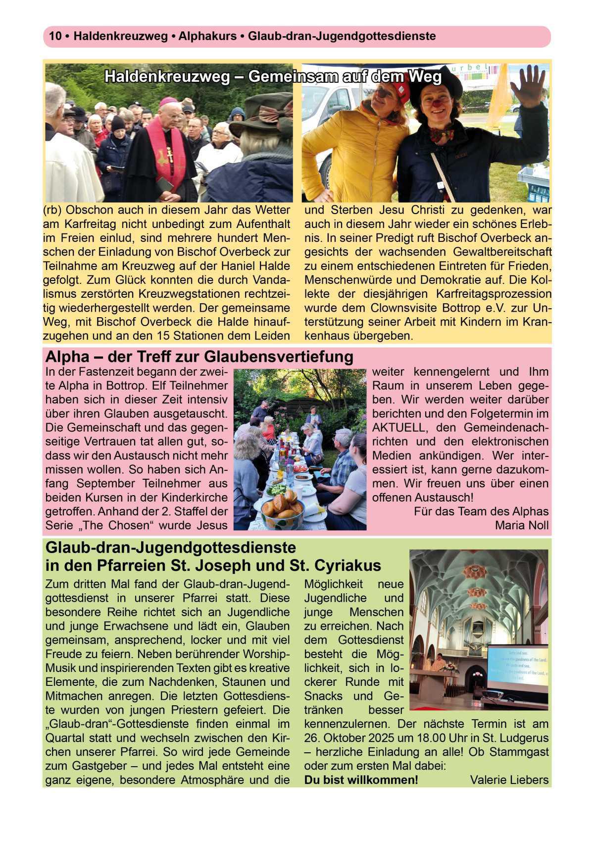 Pfarrbrief Sommer/Erntedank 2025