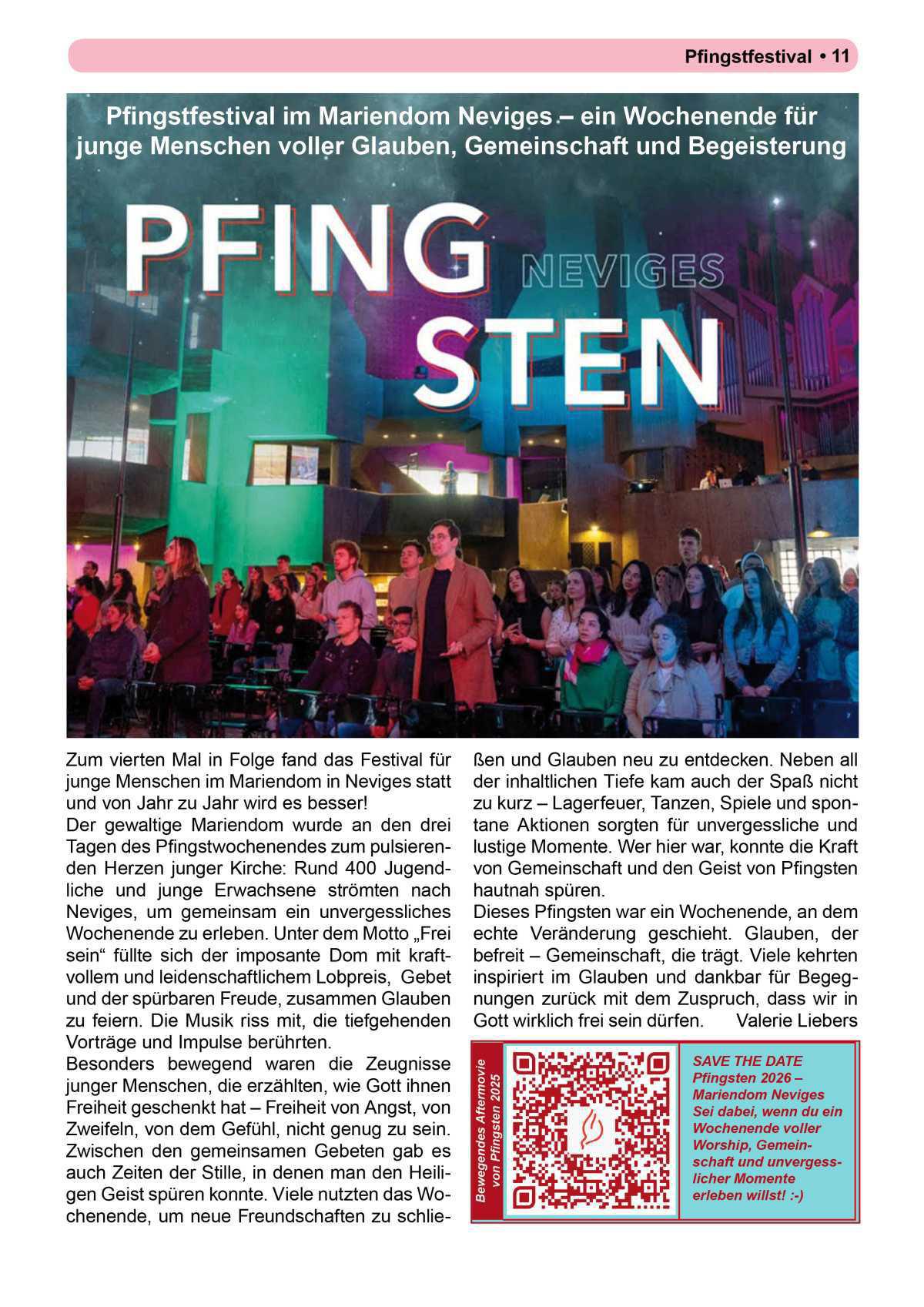 Pfarrbrief Sommer/Erntedank 2025