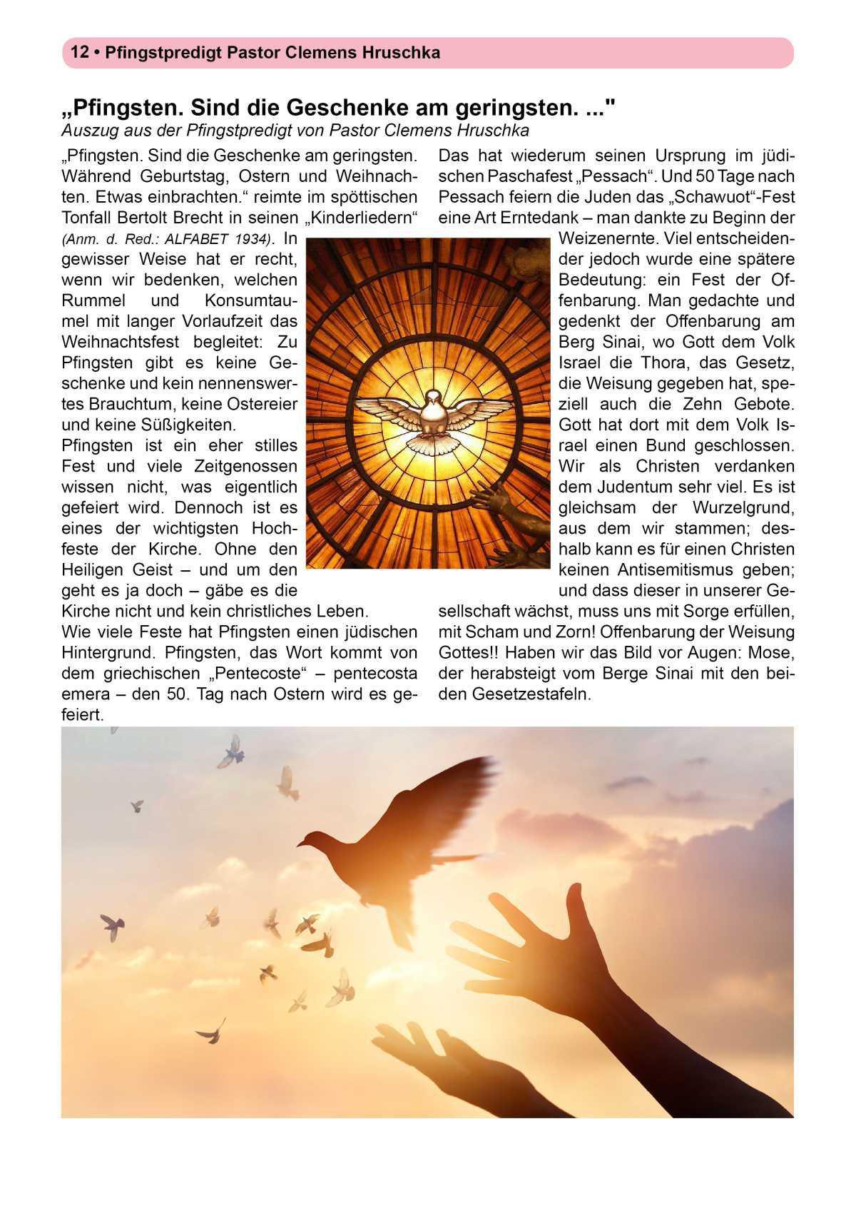 Pfarrbrief Sommer/Erntedank 2025