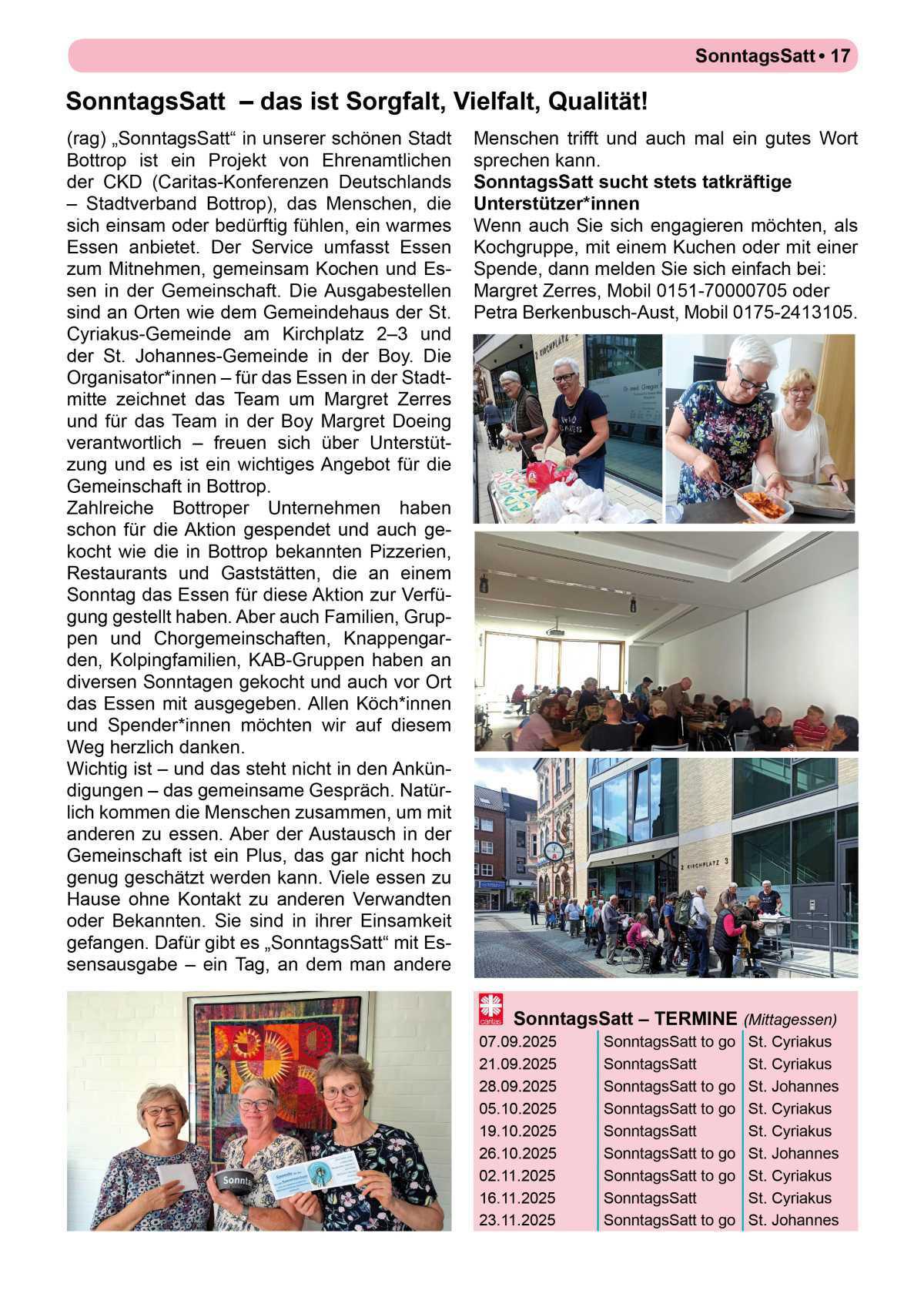 Pfarrbrief Sommer/Erntedank 2025