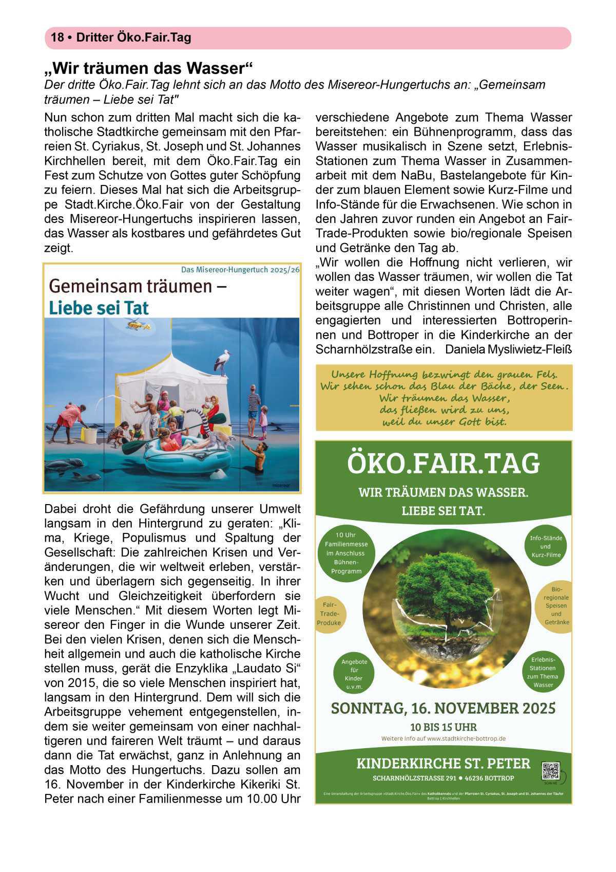 Pfarrbrief Sommer/Erntedank 2025