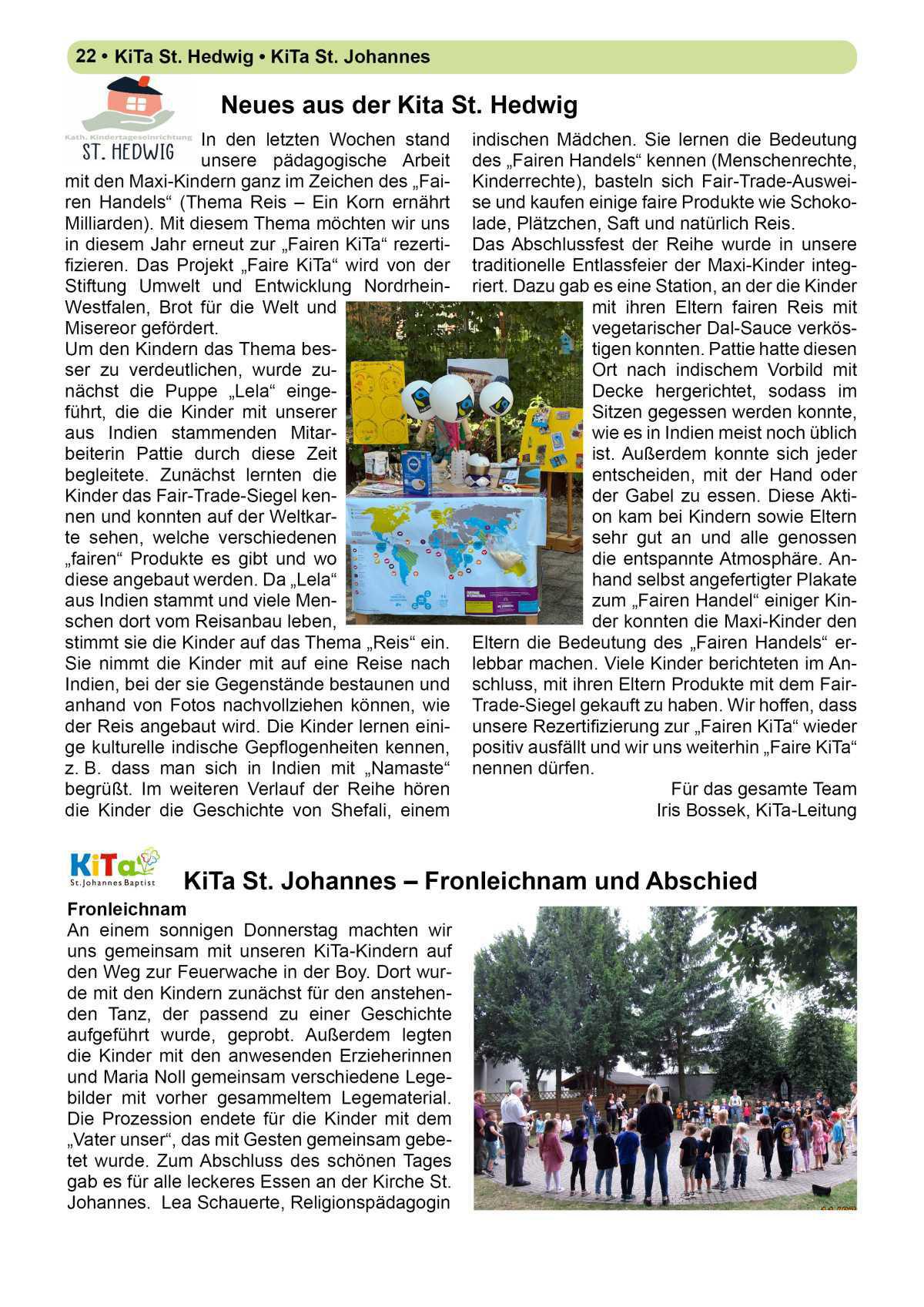 Pfarrbrief Sommer/Erntedank 2025