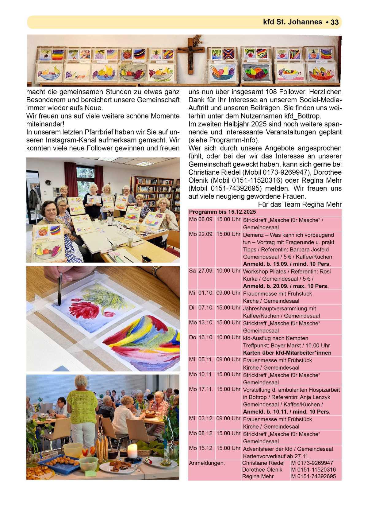 Pfarrbrief Sommer/Erntedank 2025