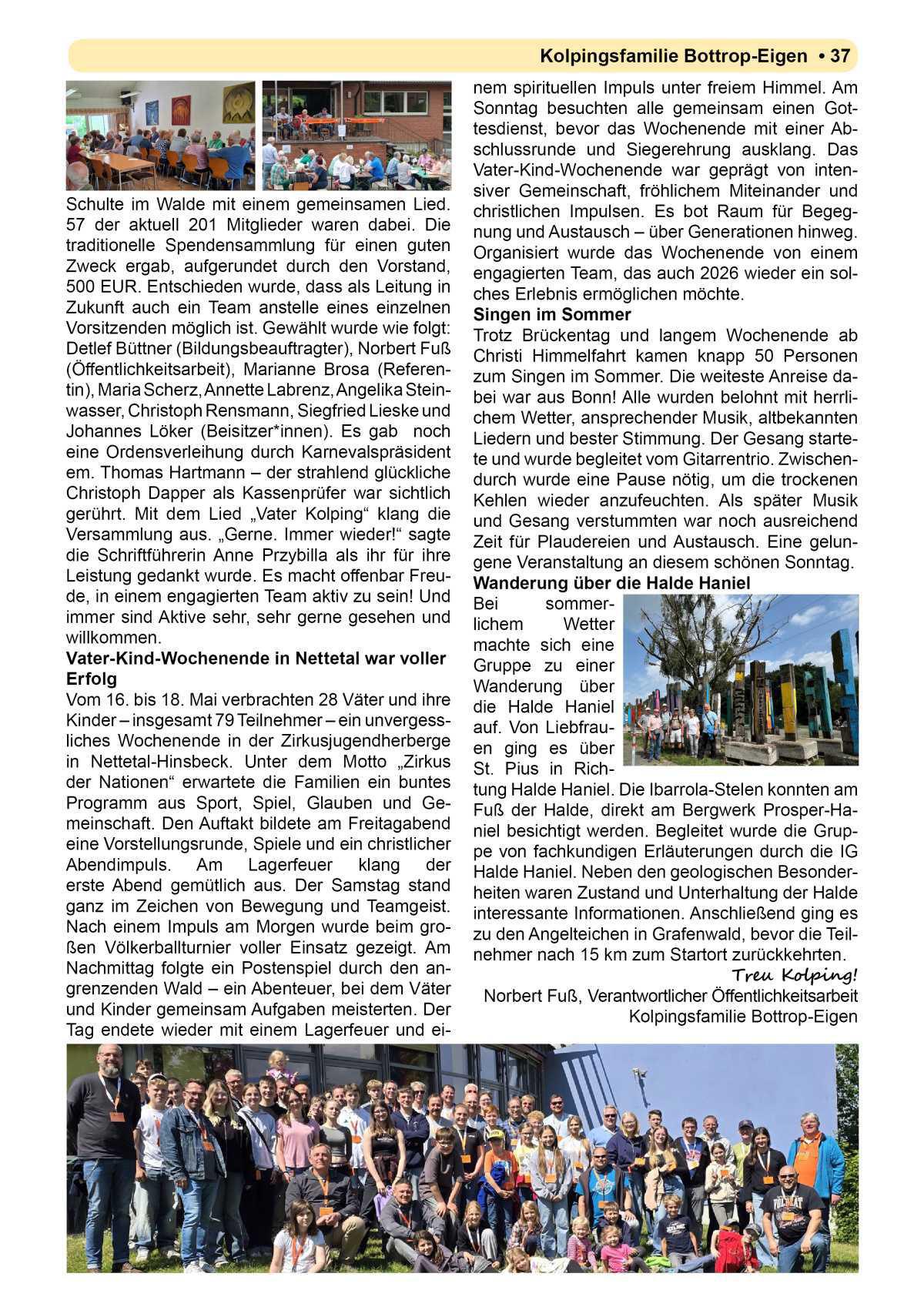 Pfarrbrief Sommer/Erntedank 2025