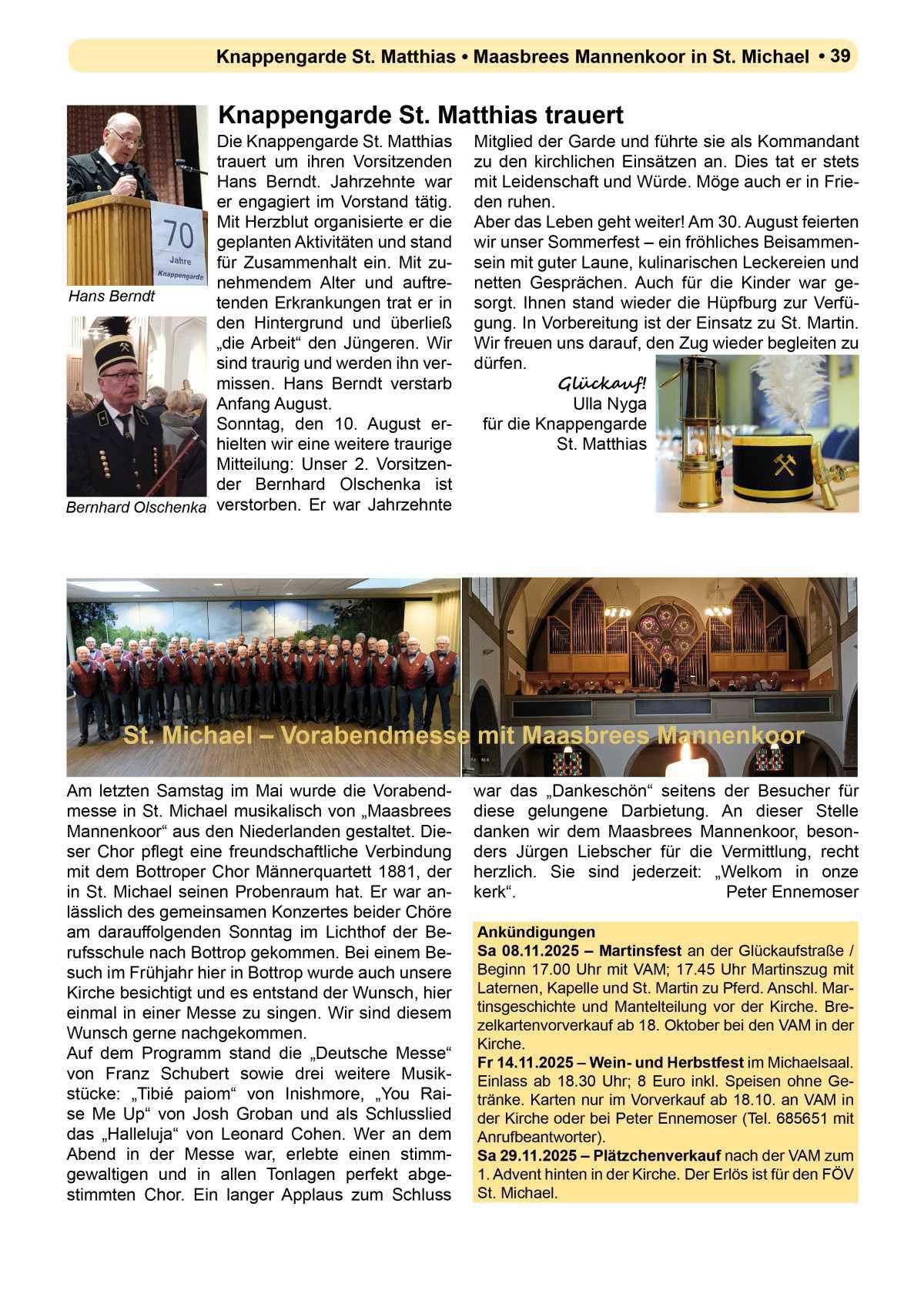 Pfarrbrief Sommer/Erntedank 2025