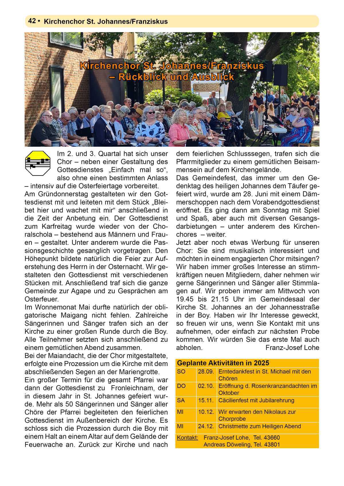 Pfarrbrief Sommer/Erntedank 2025