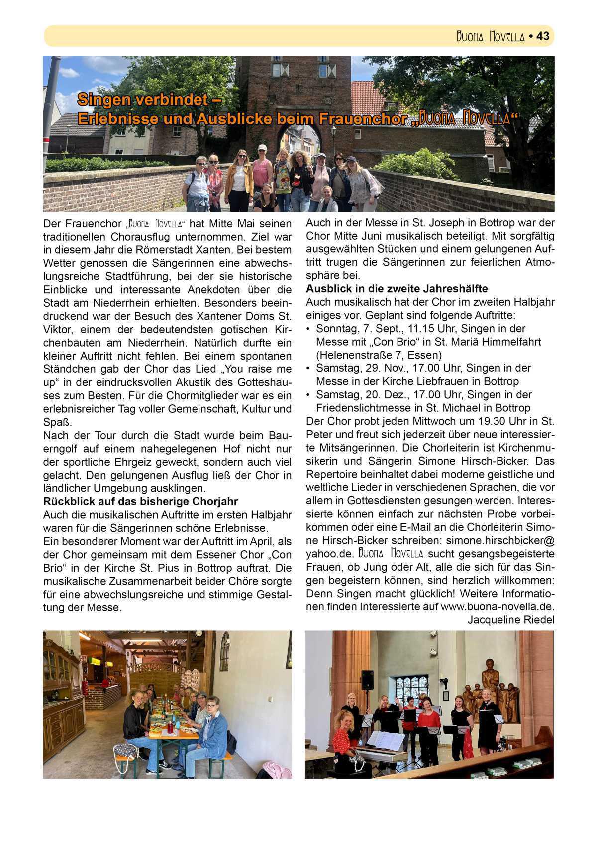 Pfarrbrief Sommer/Erntedank 2025