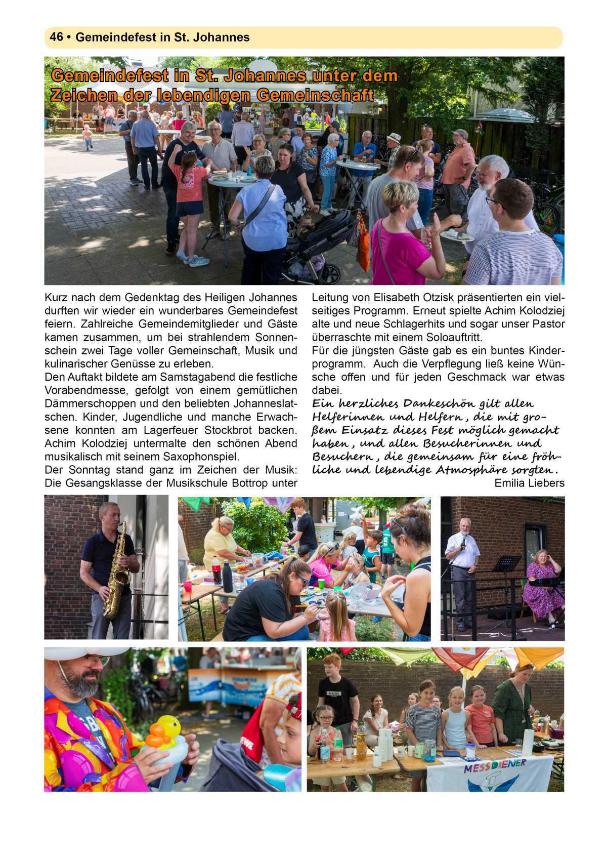 Pfarrbrief Sommer/Erntedank 2025