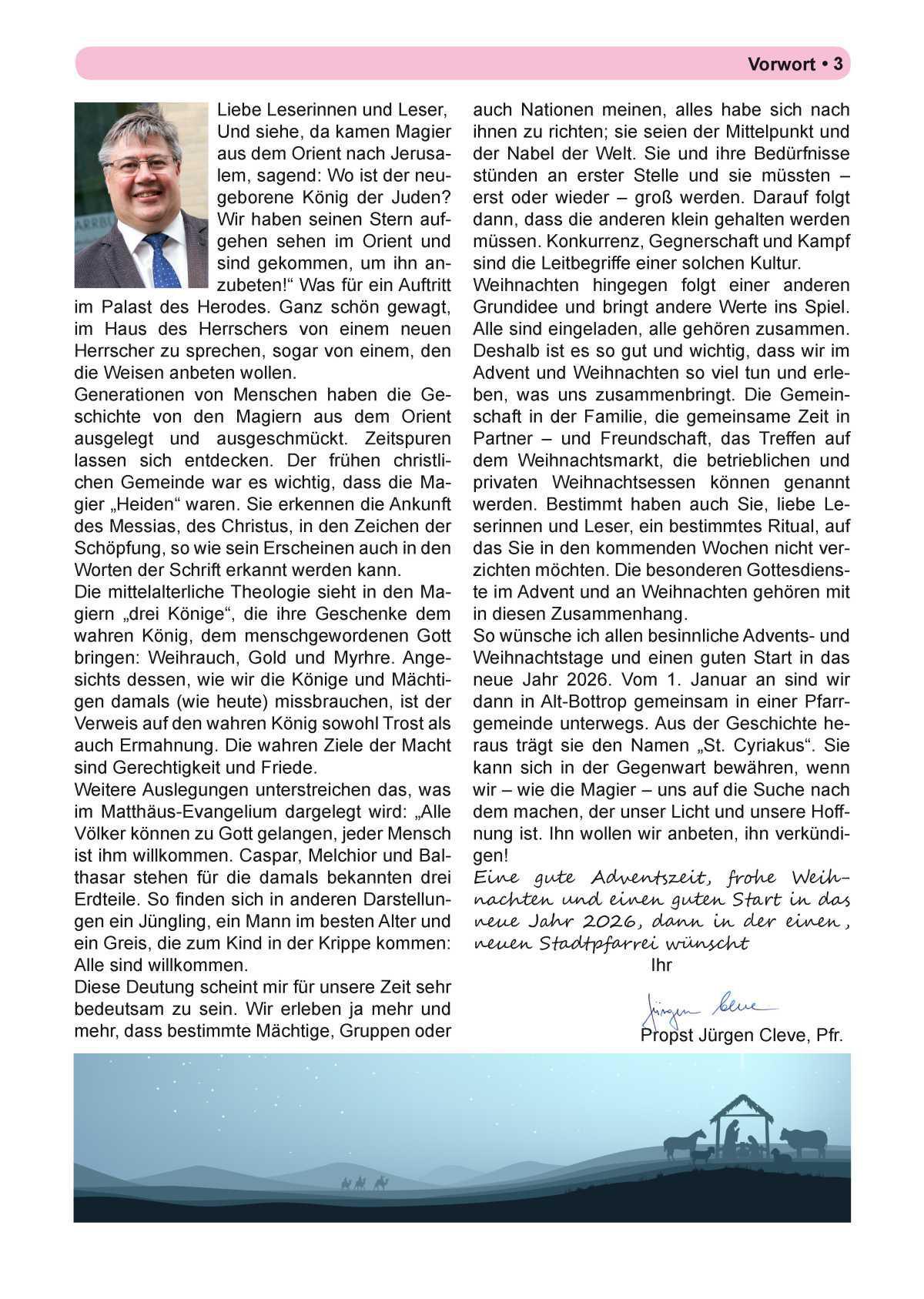 Pfarrbrief Nr. 55 • Advent • Dez. 2025 – März 2026