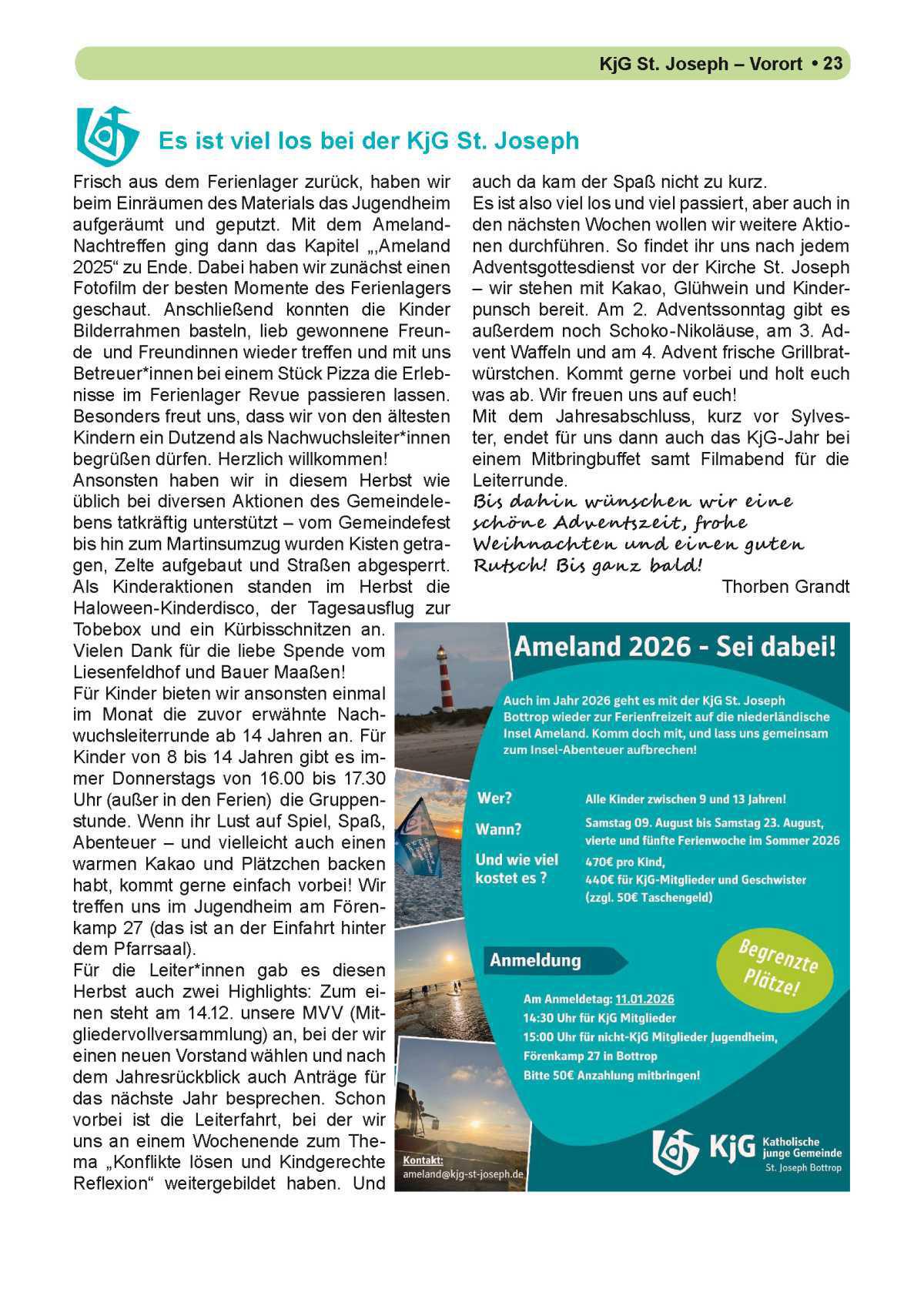 Pfarrbrief Nr. 55 • Advent • Dez. 2025 – März 2026