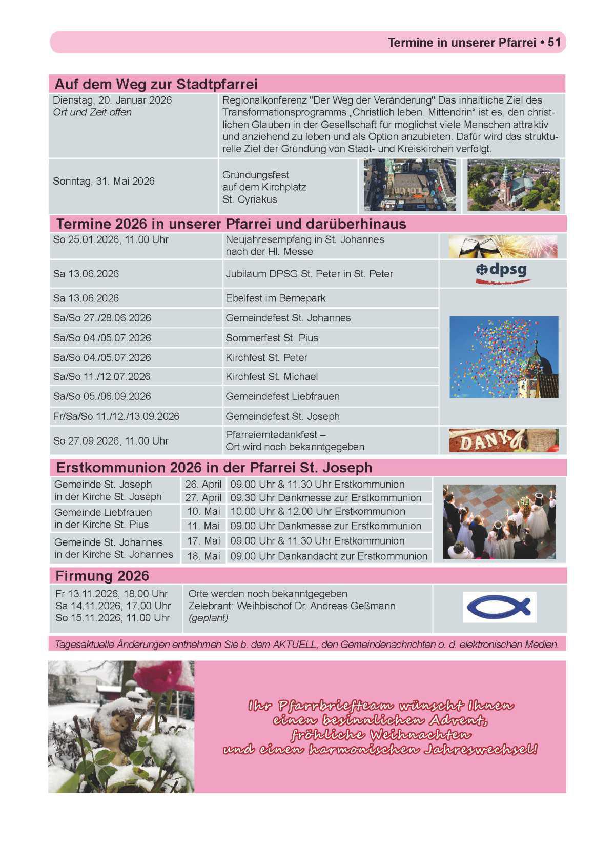 Pfarrbrief Nr. 55 • Advent • Dez. 2025 – März 2026