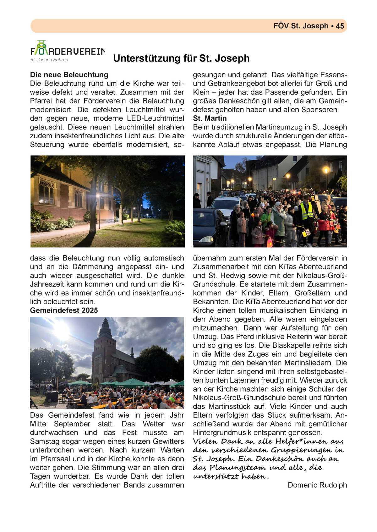 Pfarrbrief Nr. 55 • Advent • Dez. 2025 – März 2026