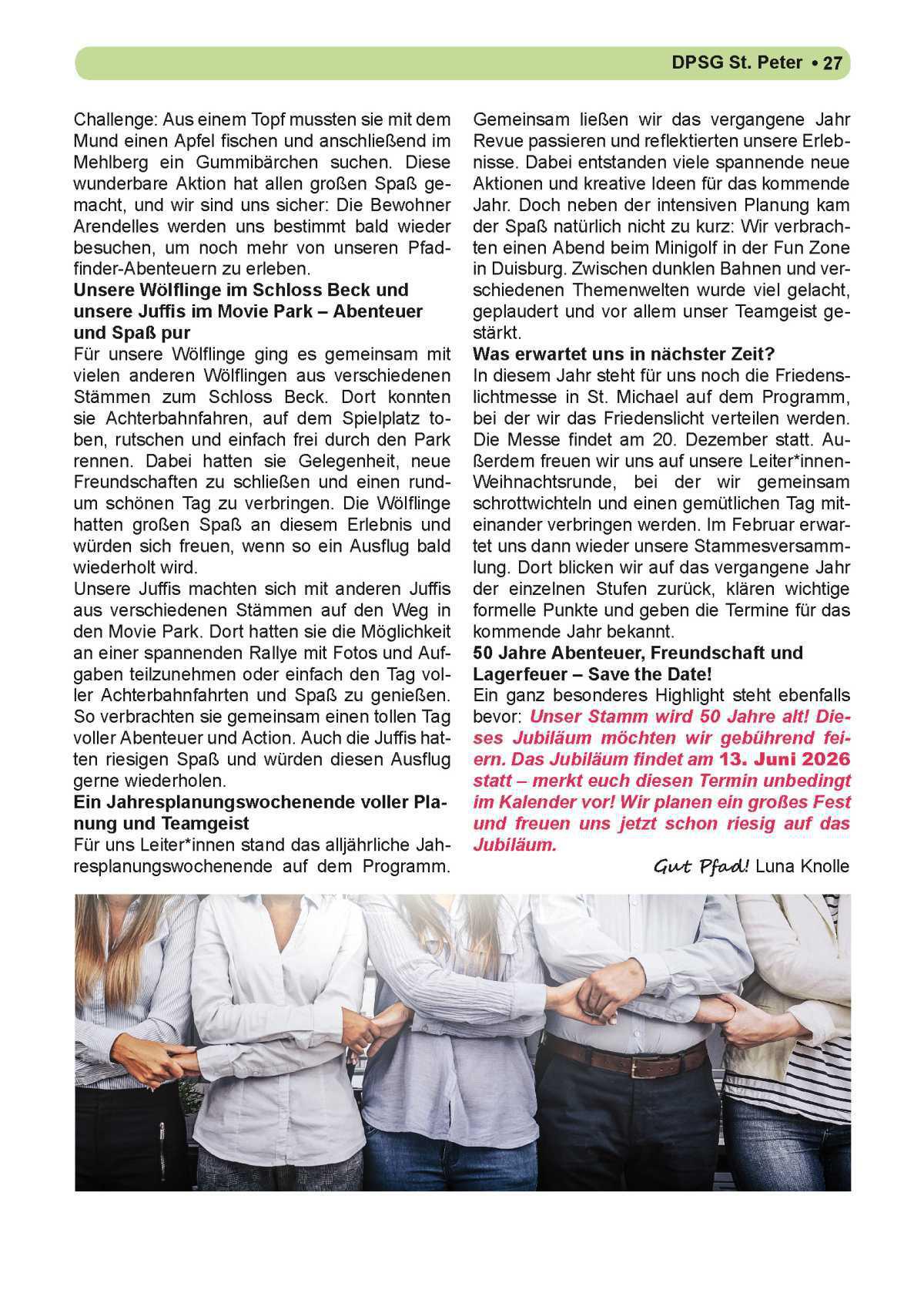 Pfarrbrief Nr. 55 • Advent • Dez. 2025 – März 2026