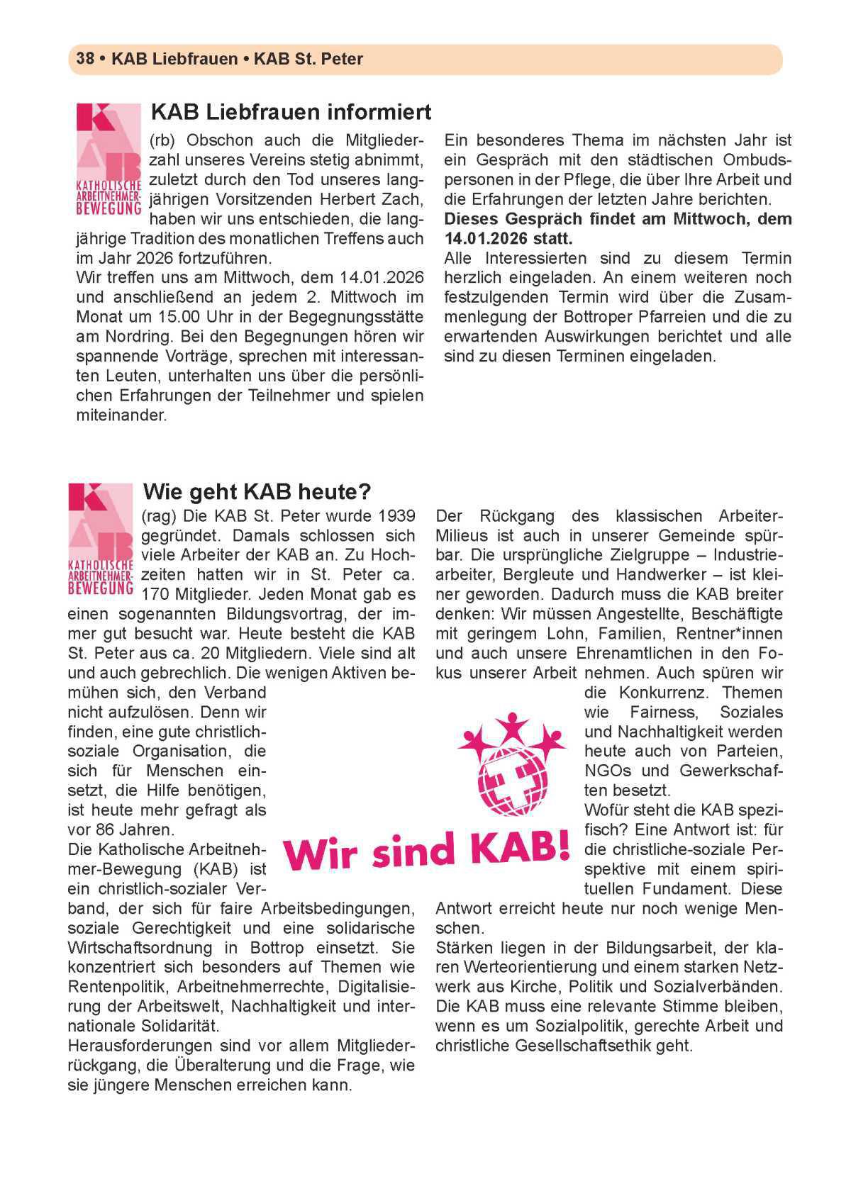 Pfarrbrief Nr. 55 • Advent • Dez. 2025 – März 2026