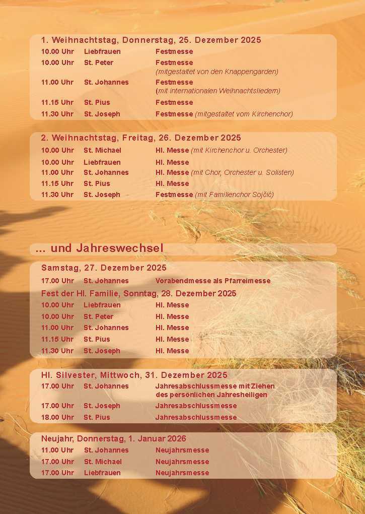 Pfarrbrief Nr. 55 • Advent • Dez. 2025 – März 2026