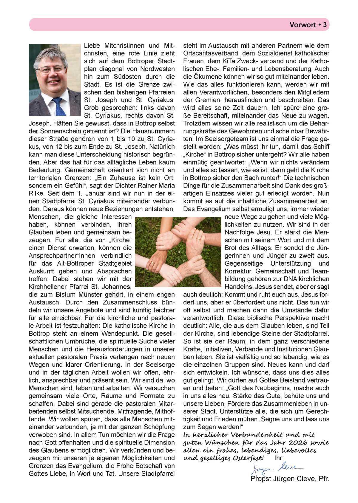 Pfarrbrief Nr. 1 - Ostern (April - August)