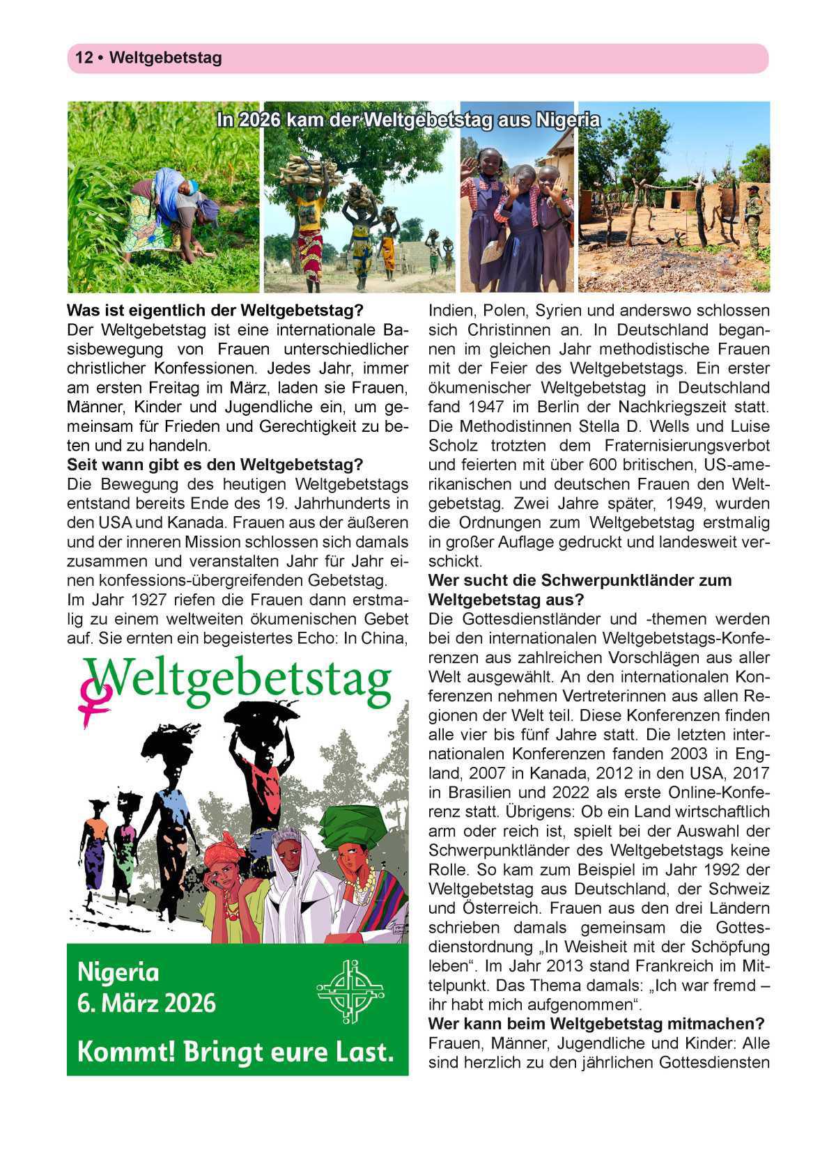 Pfarrbrief Nr. 1 - Ostern (April - August)