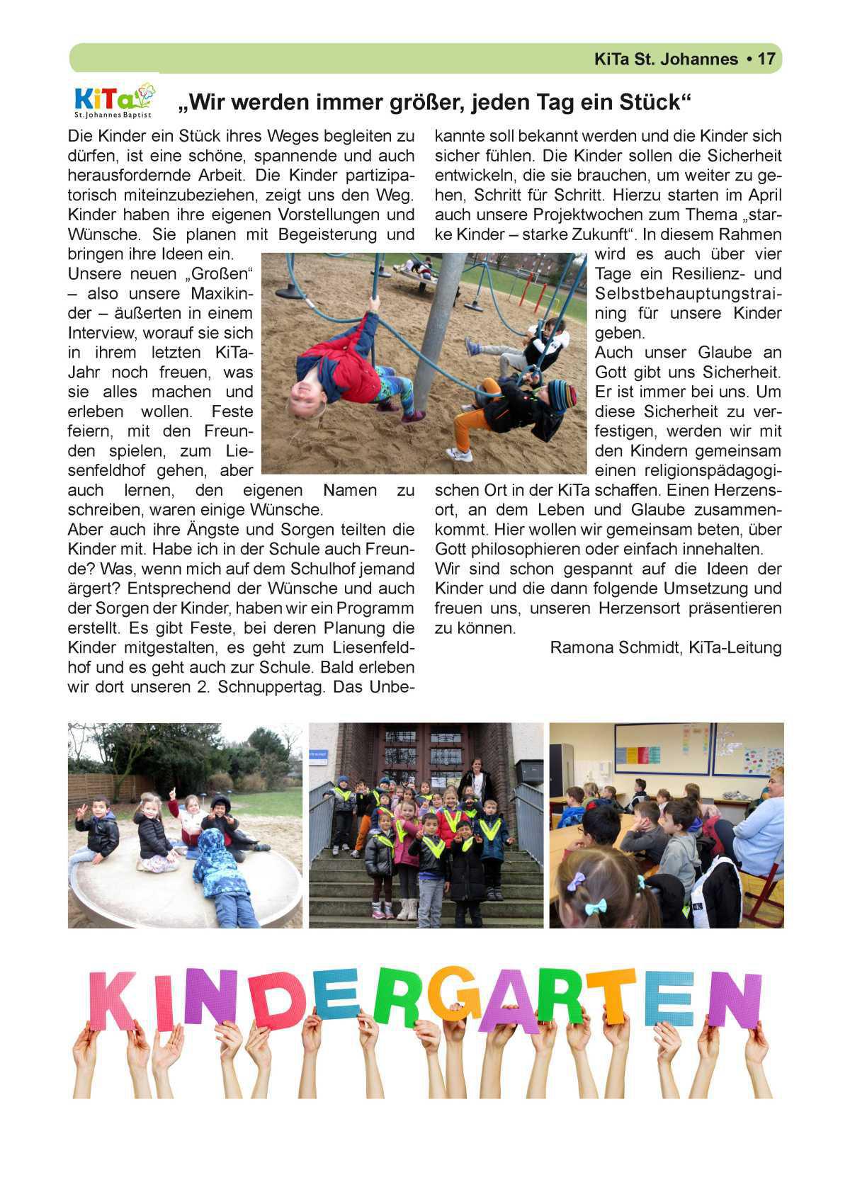 Pfarrbrief Nr. 1 - Ostern (April - August)