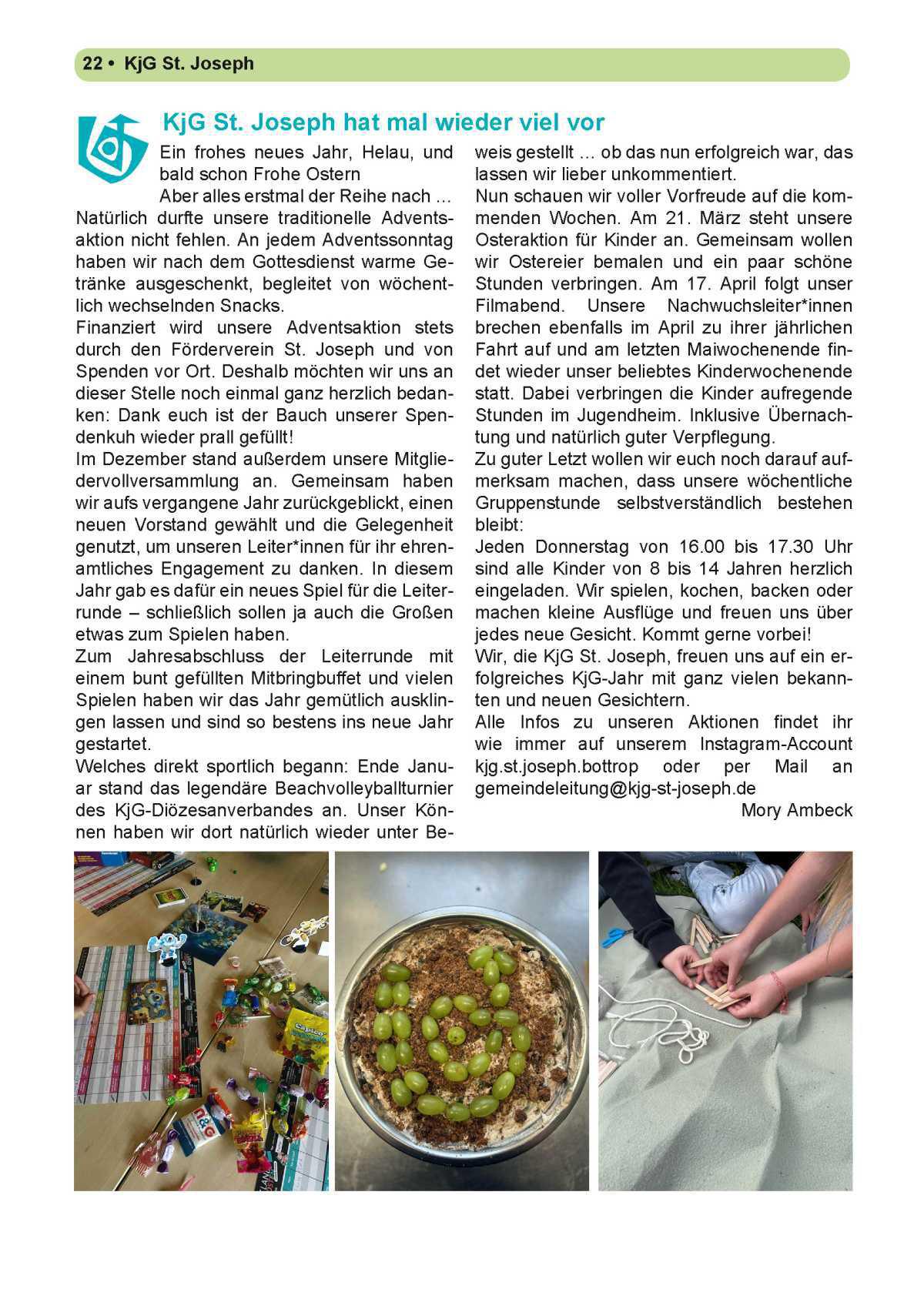 Pfarrbrief Nr. 1 - Ostern (April - August)