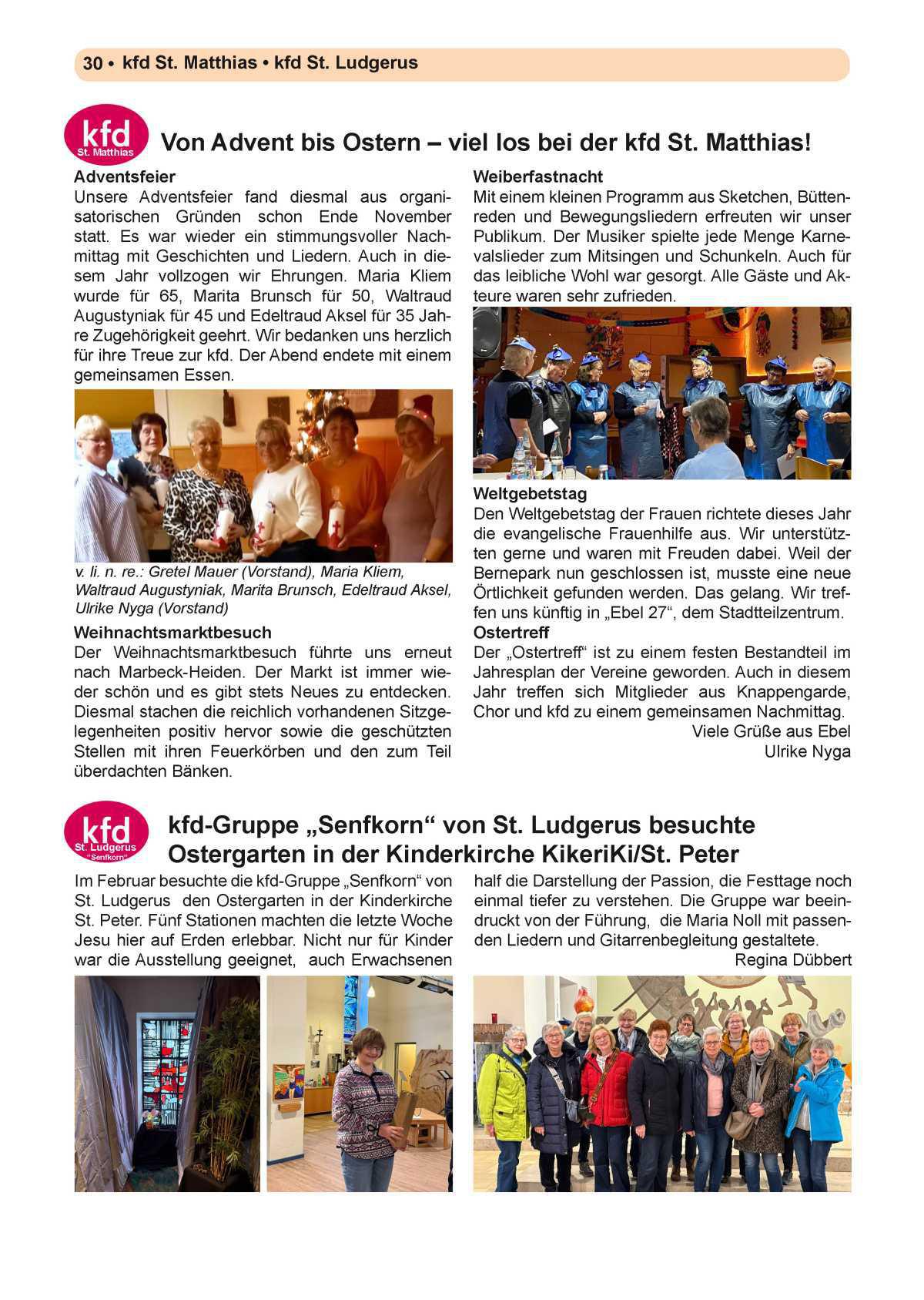 Pfarrbrief Nr. 1 - Ostern (April - August)