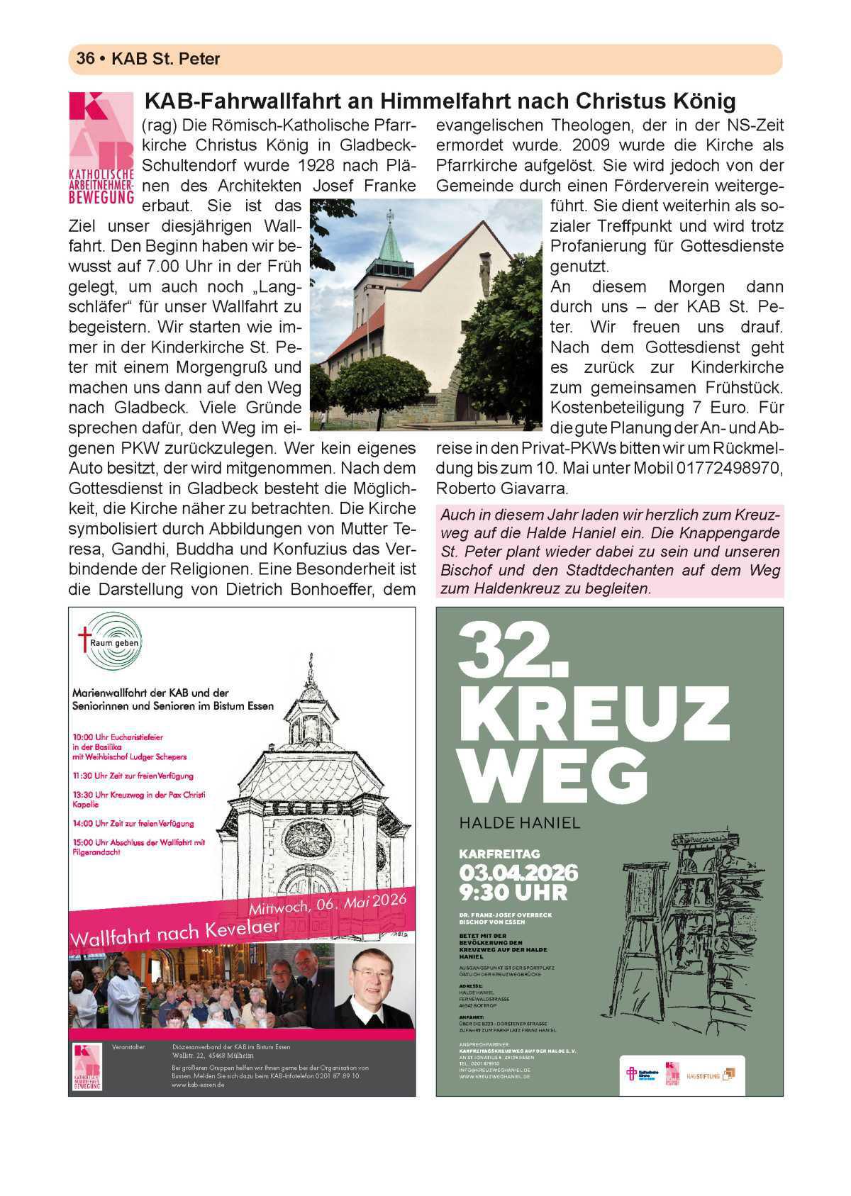 Pfarrbrief Nr. 1 - Ostern (April - August)