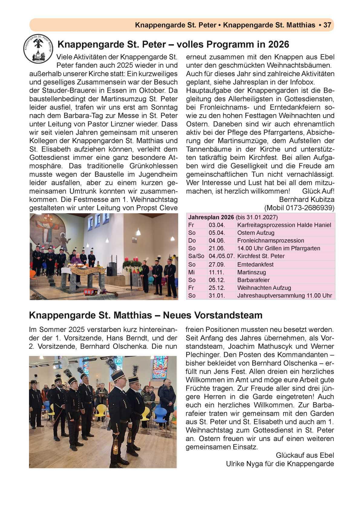 Pfarrbrief Nr. 1 - Ostern (April - August)