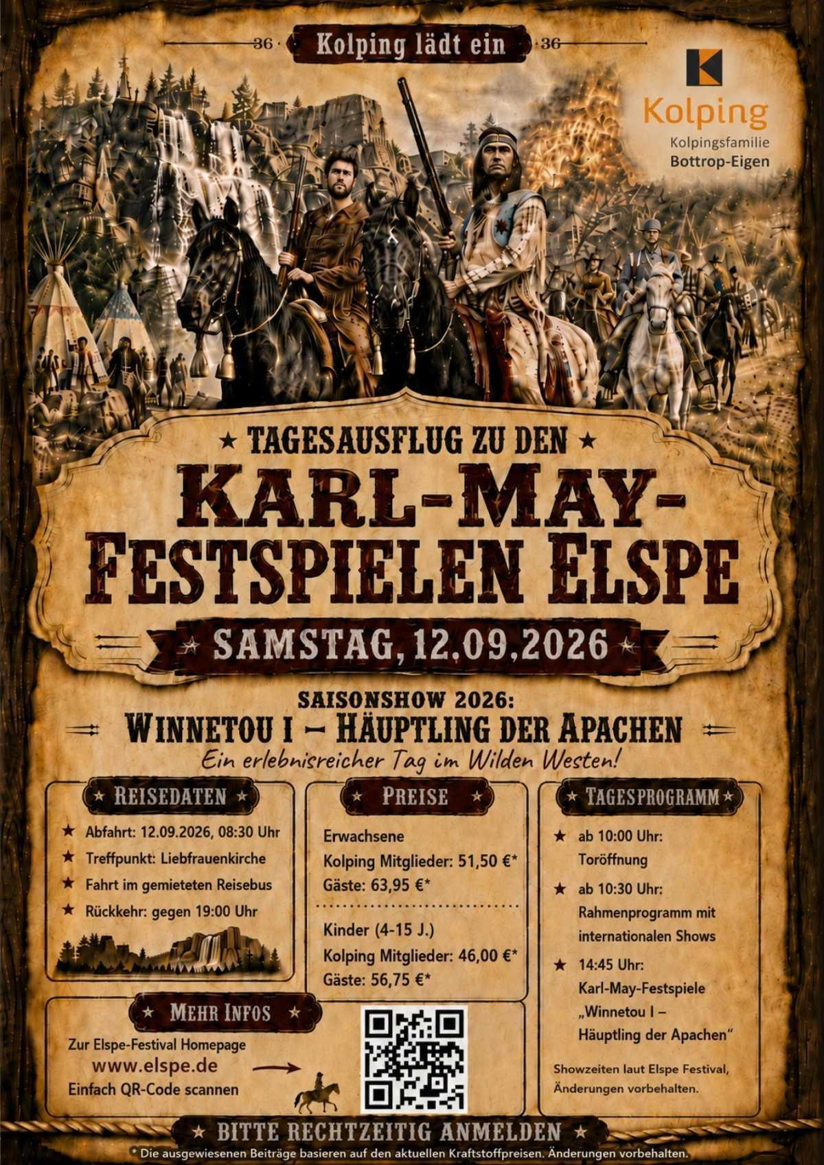 Fahrt zu den Karl-May-Festspielen in Elspe
