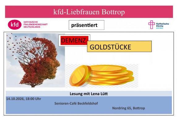 Demenz Goldstücke - Lesung mit Lena Lütt