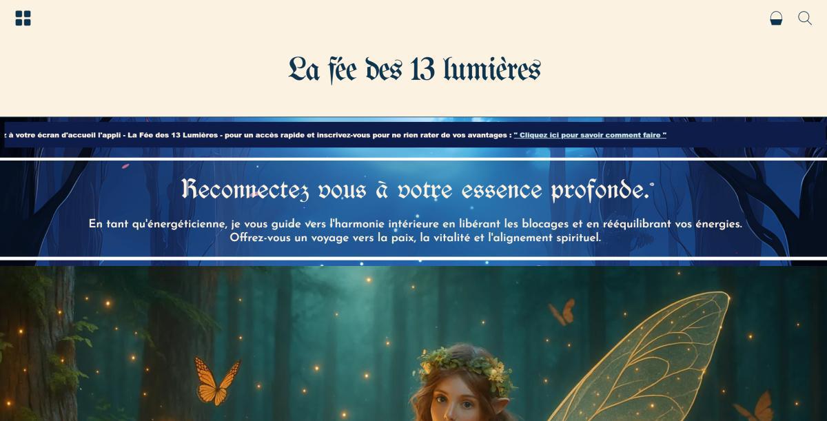 La Fée des 13 Lumières - Lucie : "Boutique"