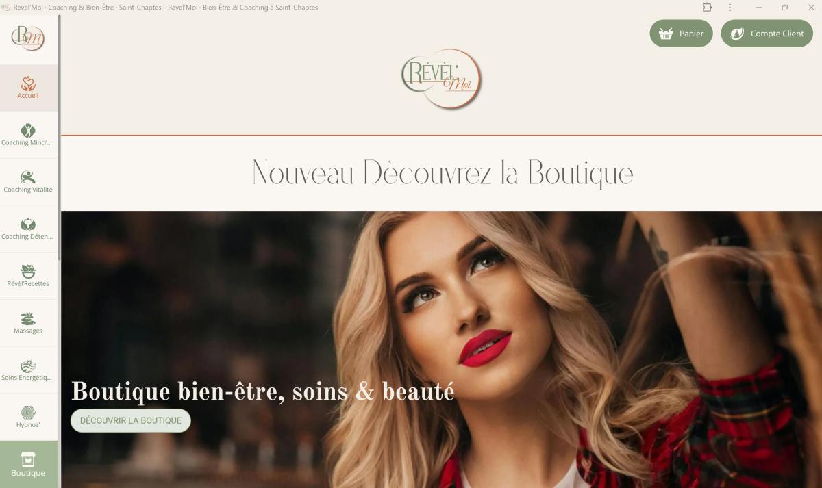 Révèl'Moi - Christelle : "Logo + Web App"