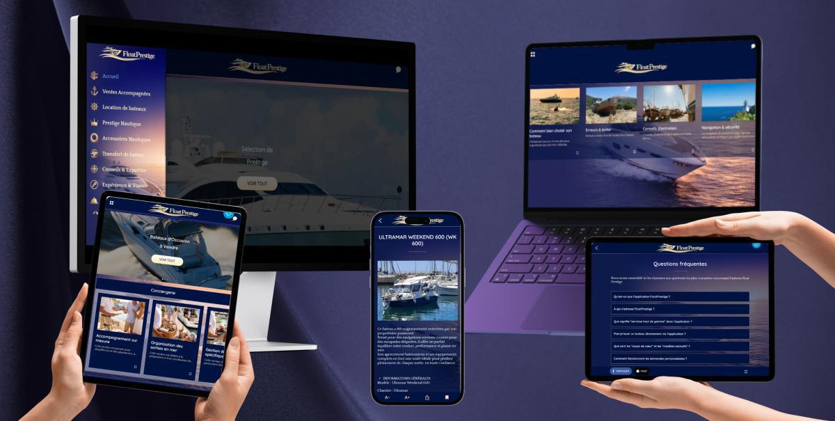 Float Prestige - John : "Vitrine Haut de Gamme + Pack Intégral Nautisme"