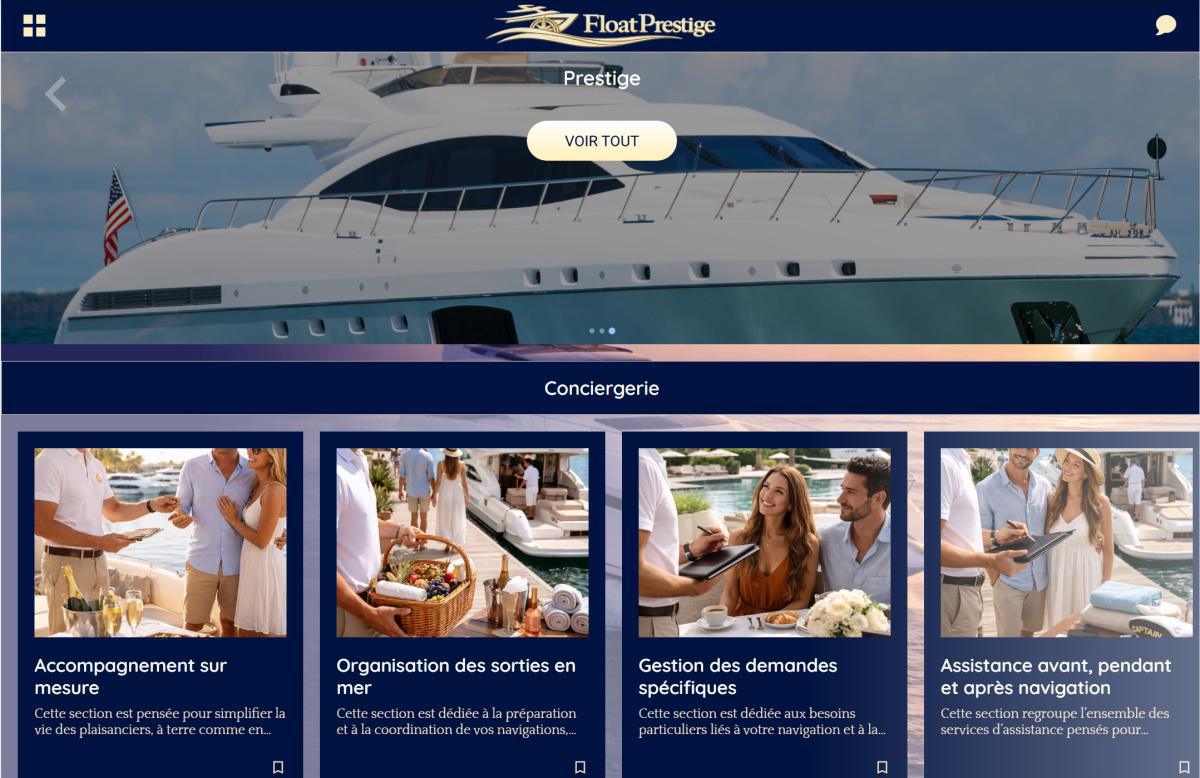 Float Prestige - John : "Vitrine Haut de Gamme + Pack Intégral Nautisme"