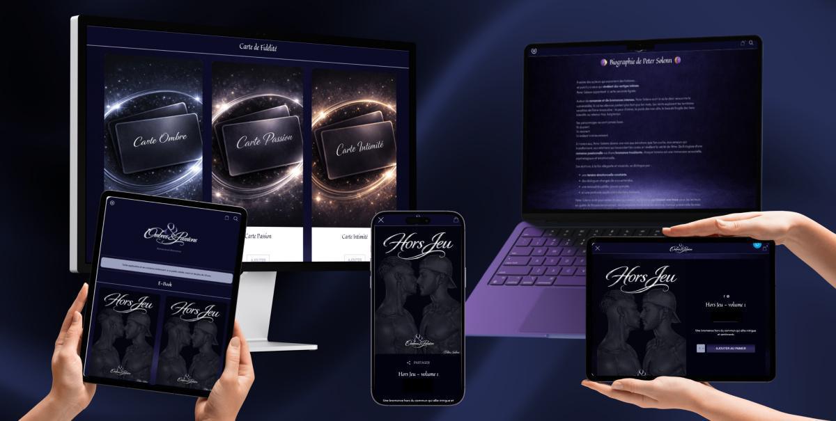 Ombres & Passion - Peter : "Boutique e-book & livres + Pack publication personnalisé"