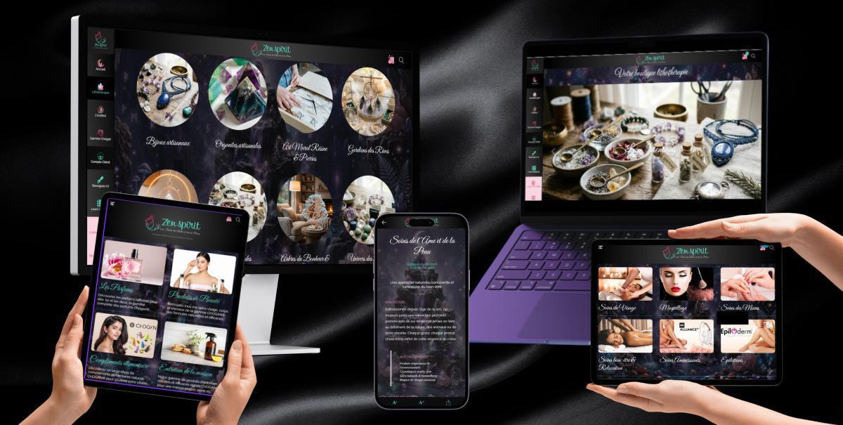 Zen Spirit - Magalie : "Boutique Web App Sérénité"