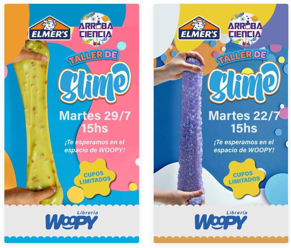 Talleres de Slime en Woopy Recoleta: diversión asegurada para los más chicos