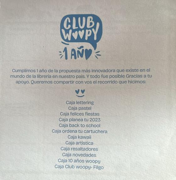 Aldana, la primera suscriptora del Club Woopy, celebra tres años de cajas y sorpresas que no dejan de crecer Aldana, la primera suscriptora del Club Woopy, celebra tres años de cajas y sorpresas que no dejan de crecer