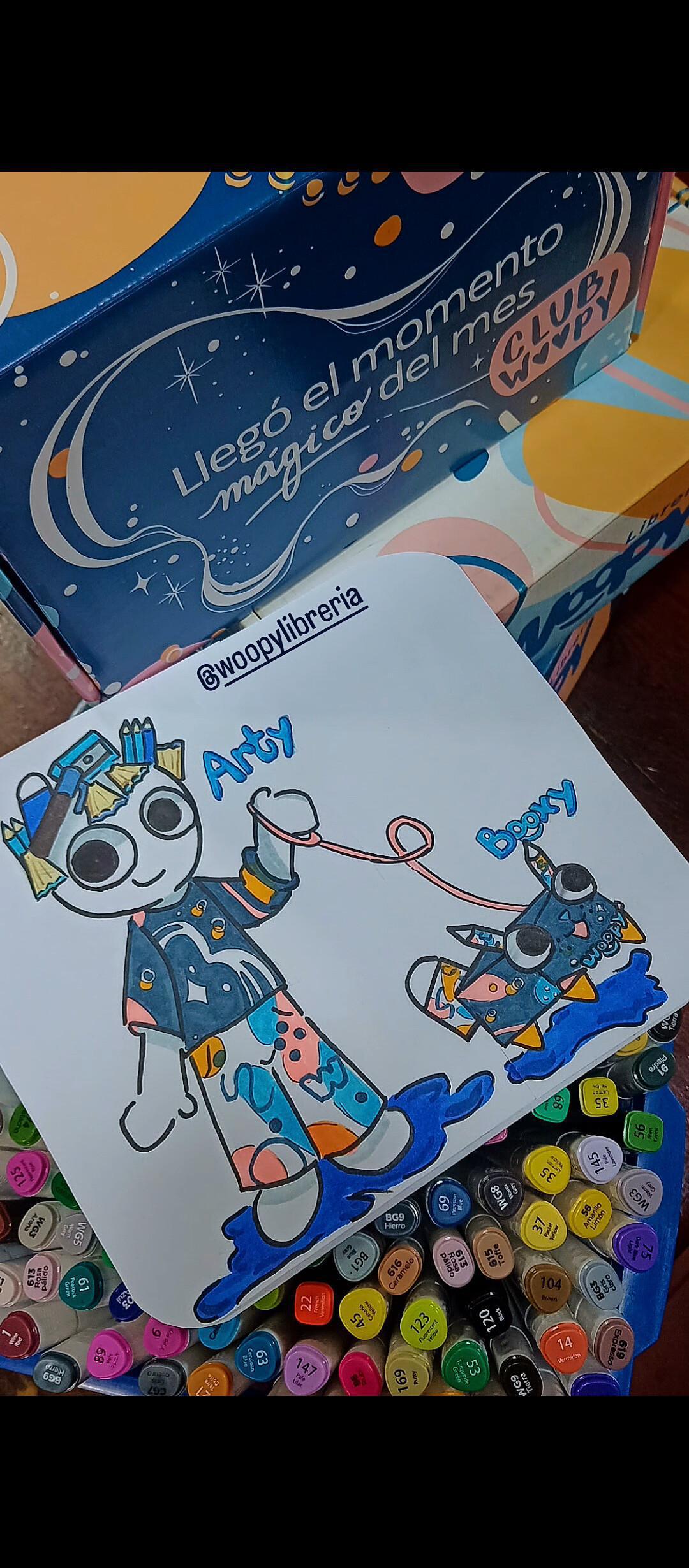 🎨 ¡Gracias totales! Casi 100 dibujos participaron del concurso "Imaginate a Woopy como personaje" y estos son los cuatro finalistas