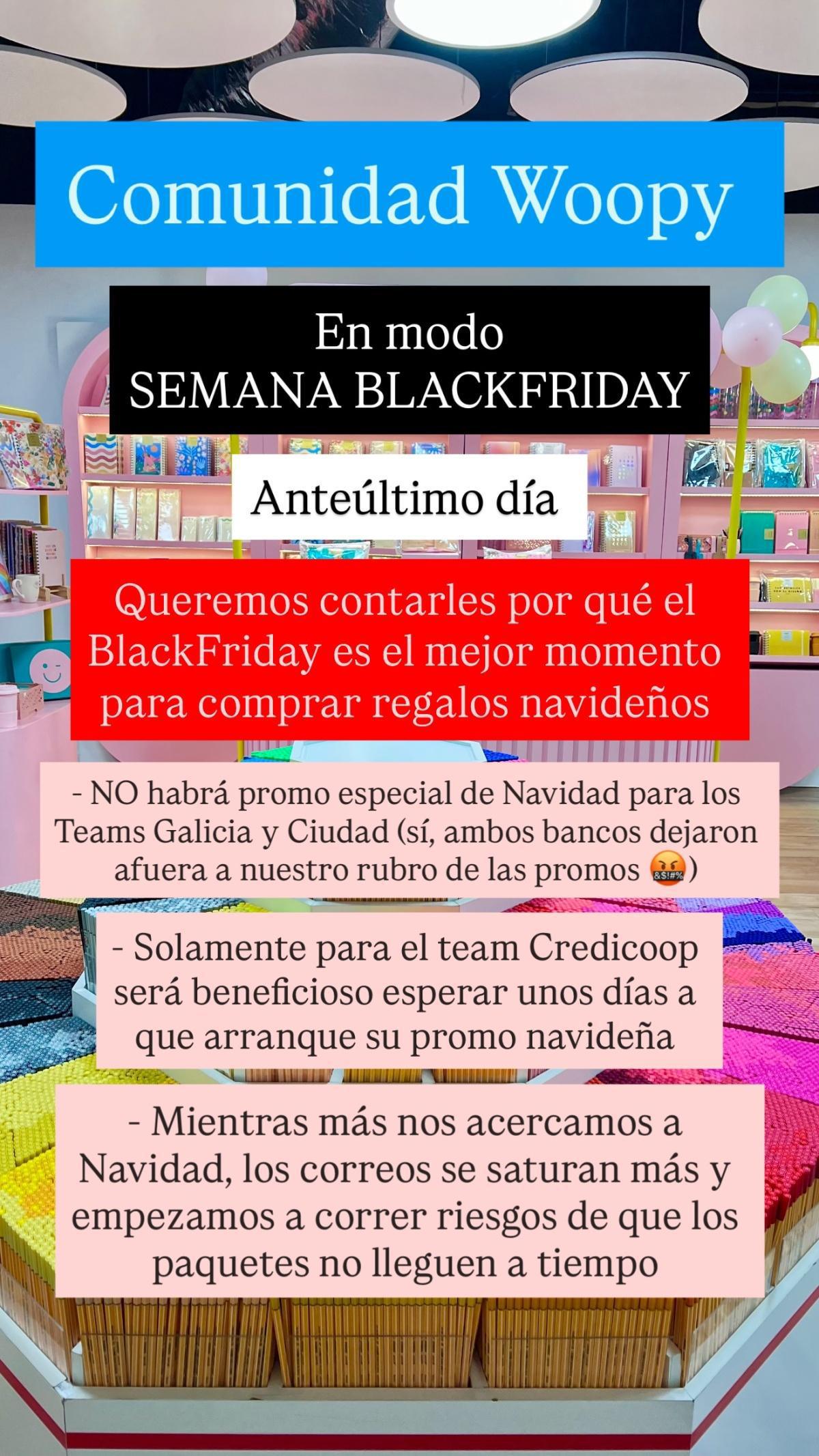 🎉 Comunidad Woopy en modo BLACK FRIDAY: ¡Mañana es el ÚLTIMO DÍA! 🎉