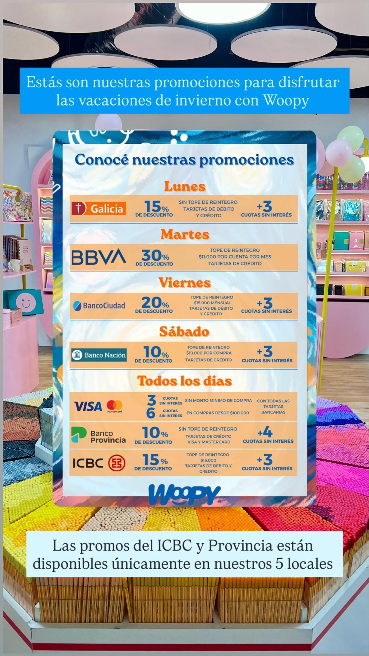 ❄️💳 Vacaciones de invierno con promos en Woopy: descuentos y cuotas para aprovechar toda la semana ❄️💳 Vacaciones de invierno con promos en Woopy: descuentos y cuotas para aprovechar toda la semana