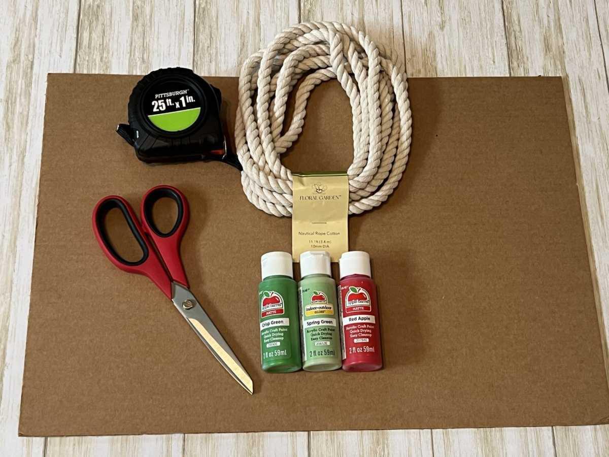 how to make a watermelon with cotton rope