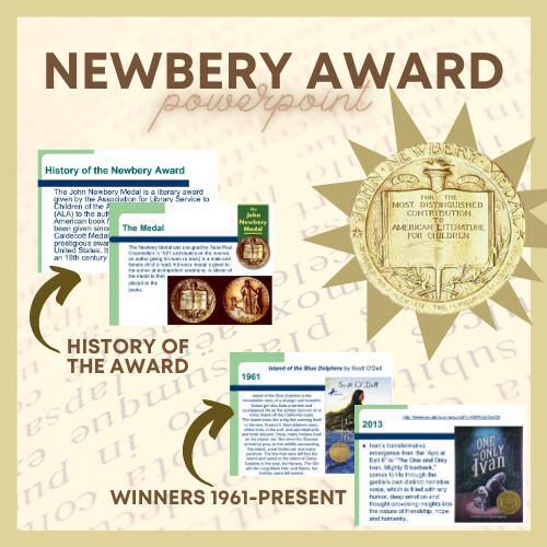 Newbery Award Activities for Your Classroom (from the Word Nerd)