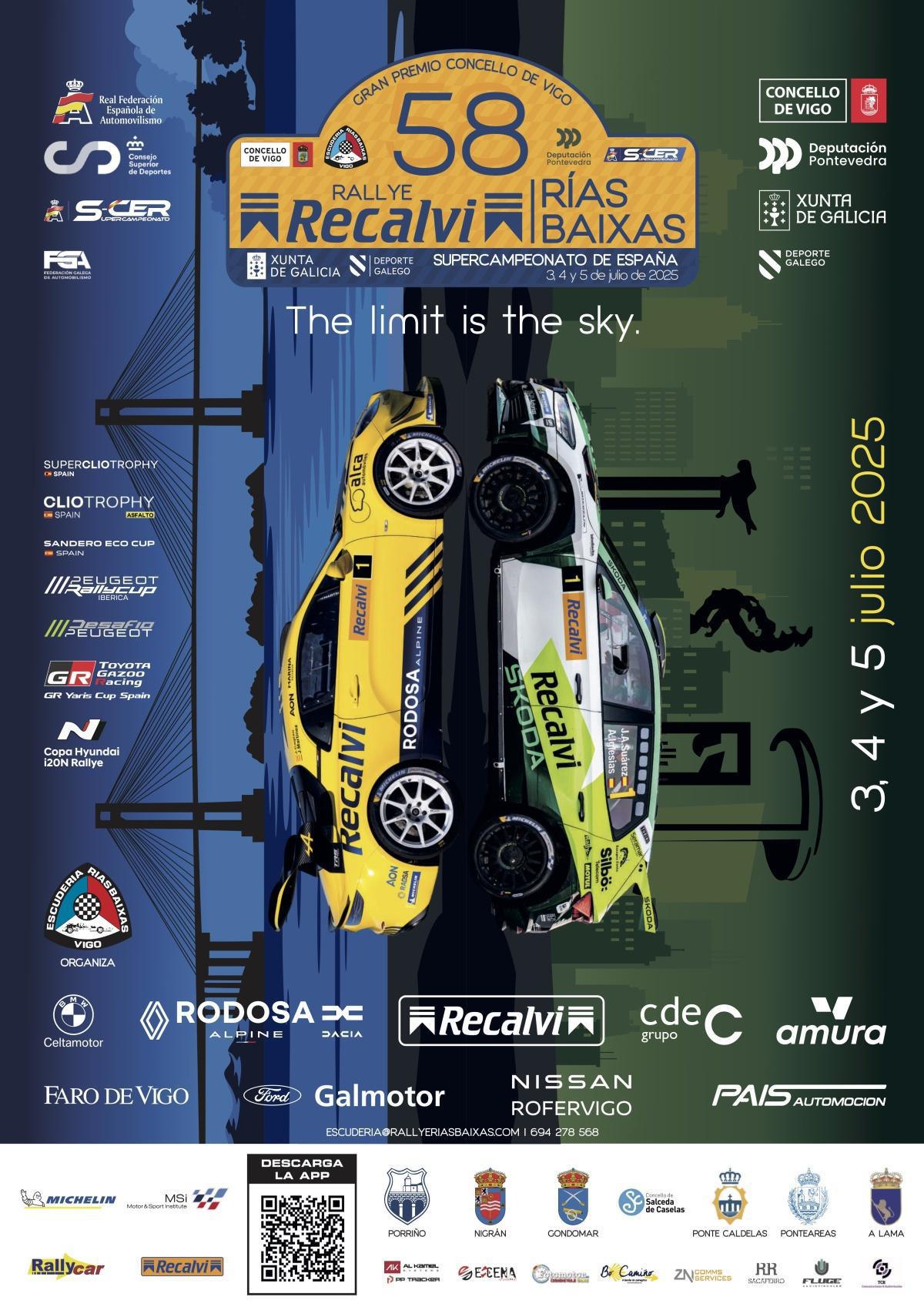 ¡Ya está aquí el cartel oficial del 58 Rallye Recalvi Rías Baixas!